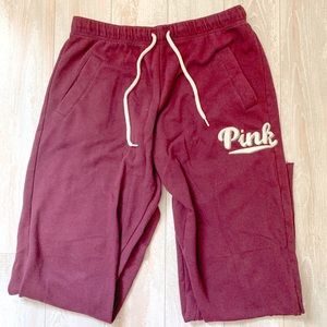 PINK VS Maroon Sweatpants